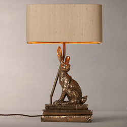 David Hunt Hare Table Lamp, Bronze